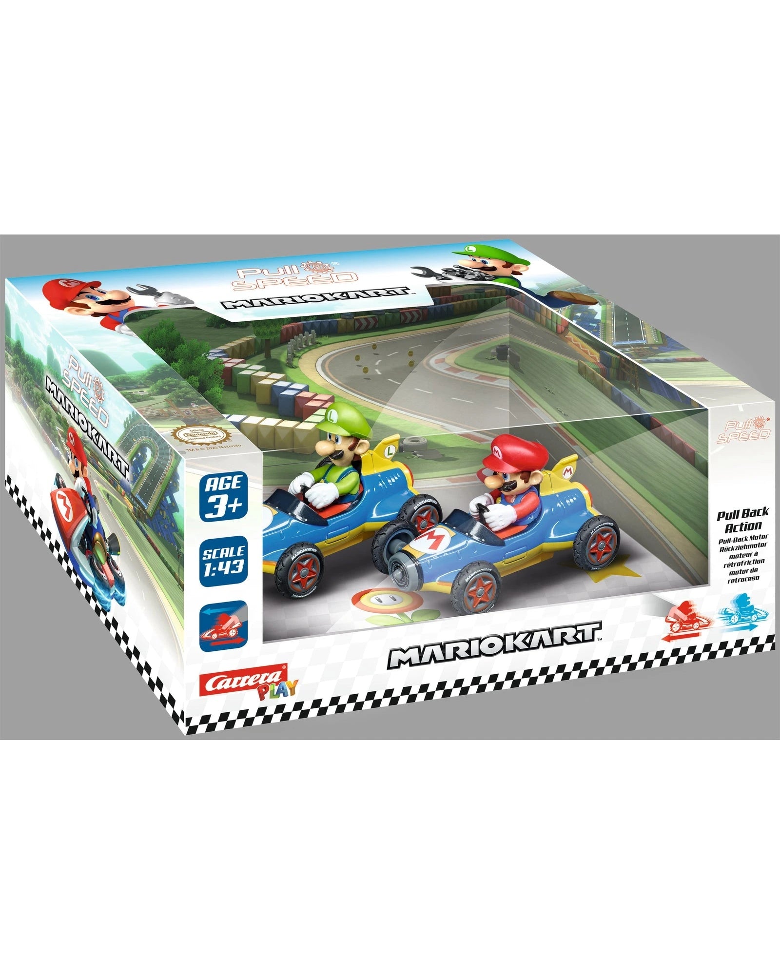 Carrera PS Mario Kart Twin Pack Mach 8 Mario and Luigi