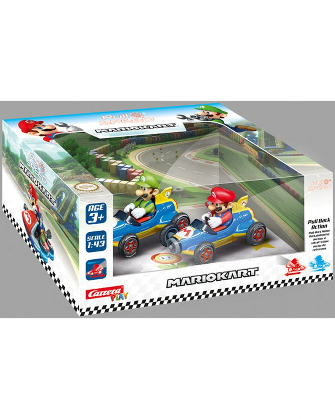 Carrera PS Mario Kart Twin Pack Mach 8 Mario and Luigi