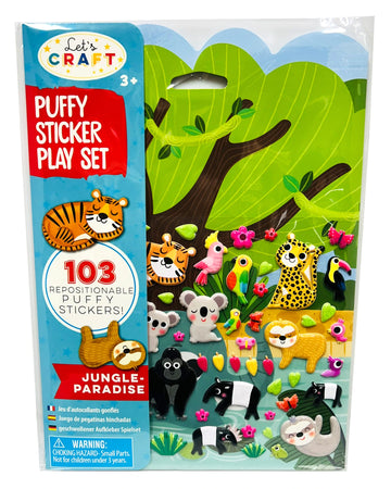 Puffy Sticker Play Set - Jungle Paradise