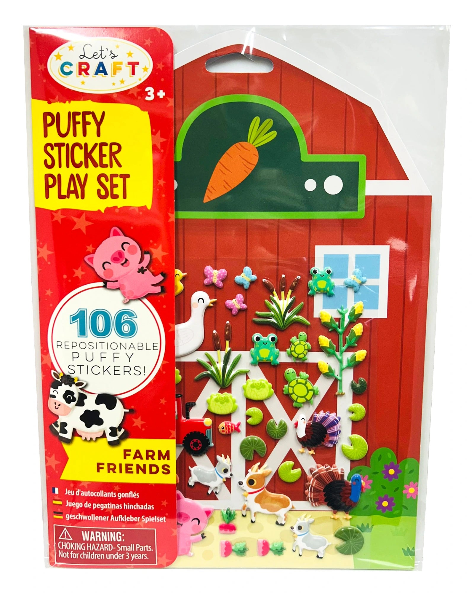 Puffy Sticker Play Set - Farm Friends