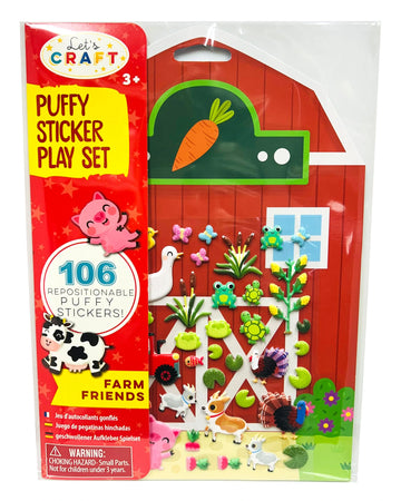 Puffy Sticker Play Set - Farm Friends