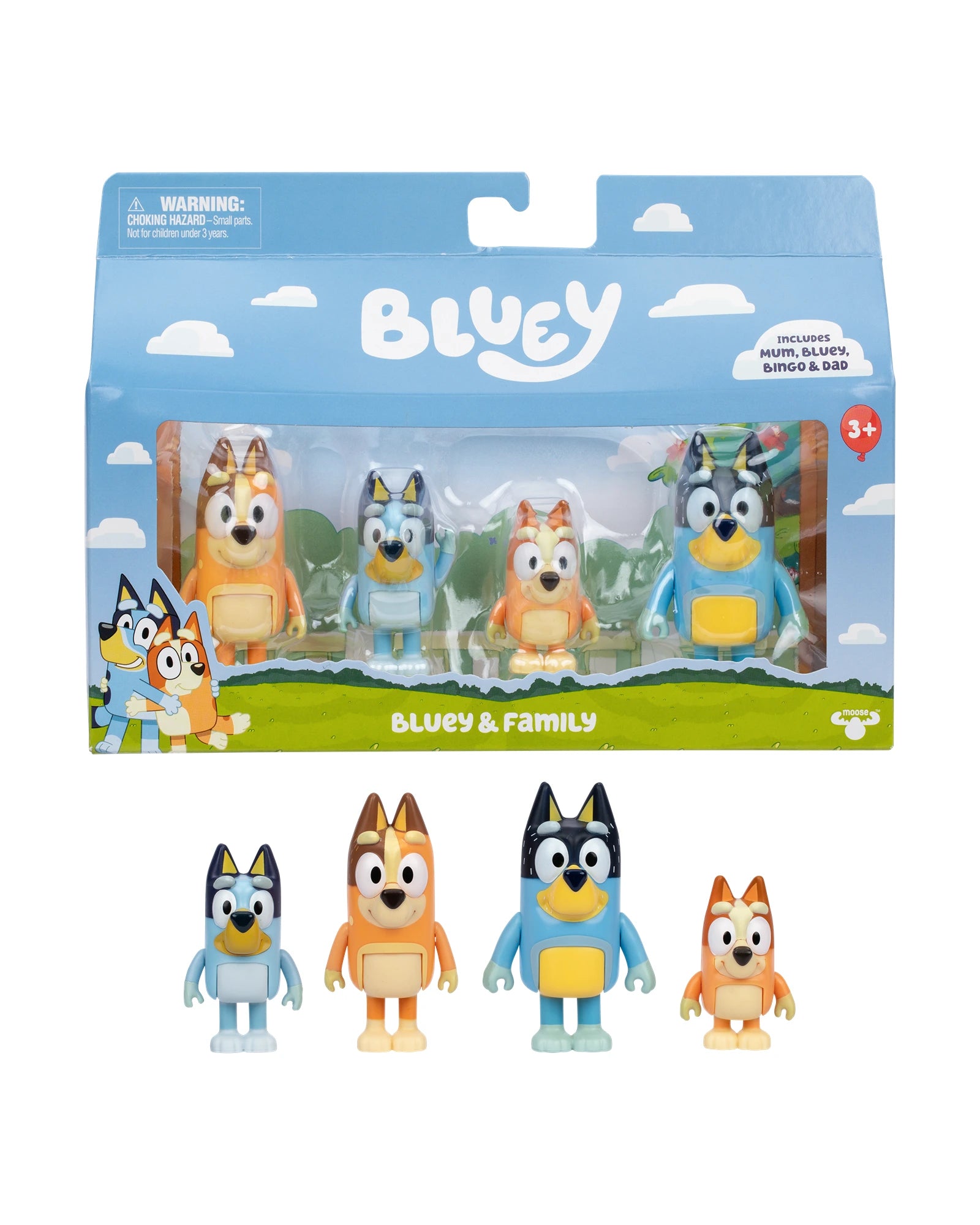 Bluey S13 4 Figure Pack Assorted