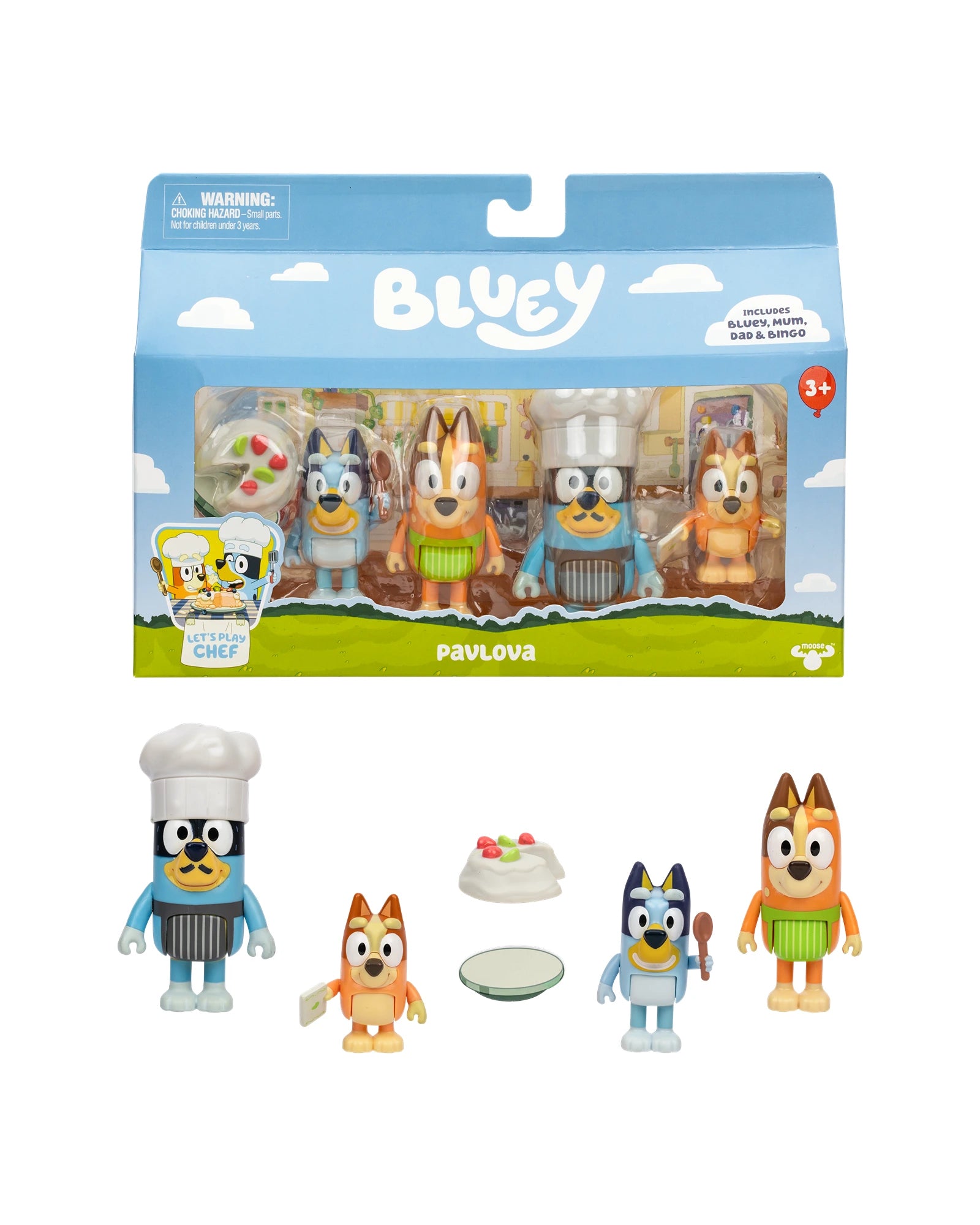 Bluey S13 4 Figure Pack Assorted