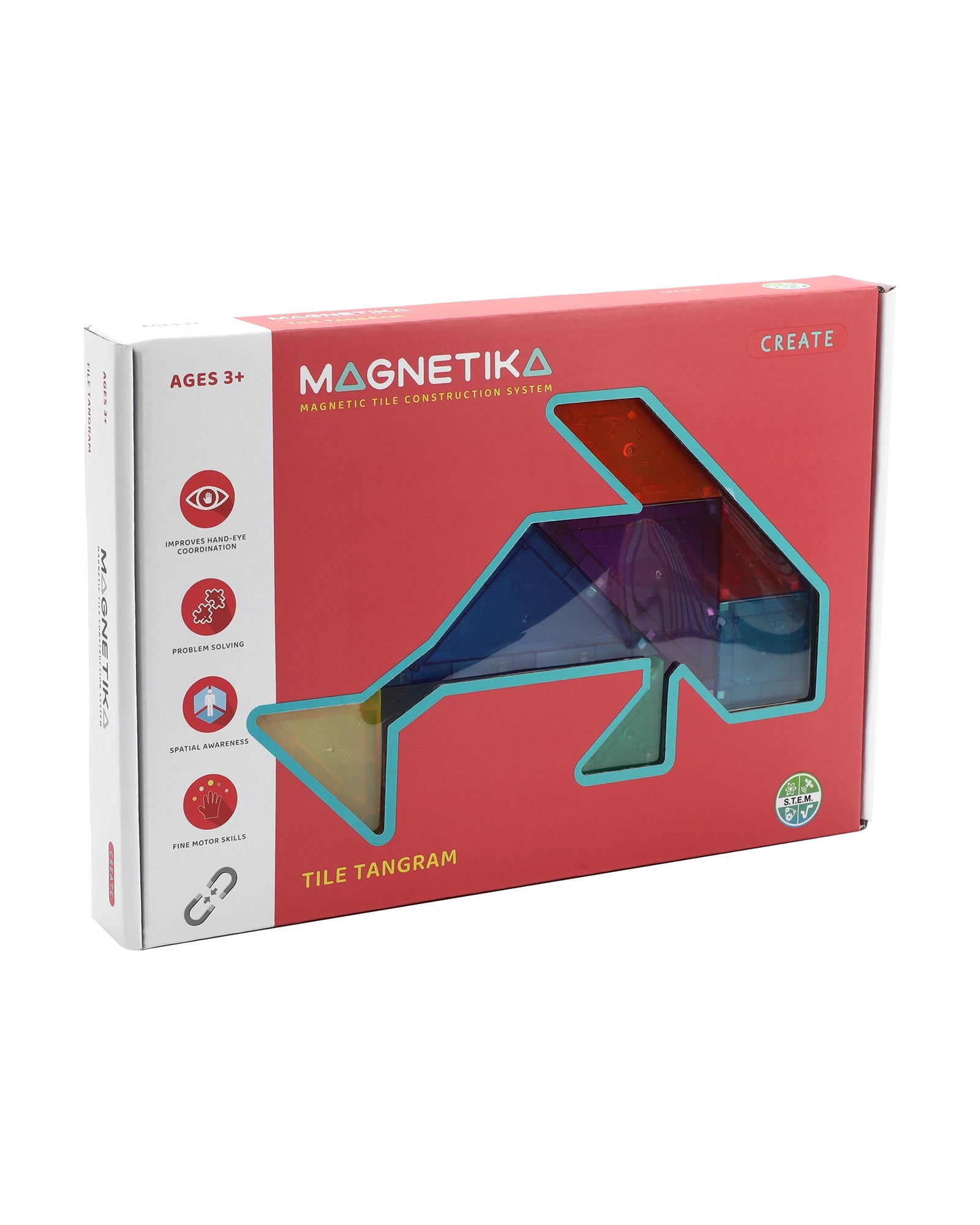 Magnetic Tile Tangram 61 Piece