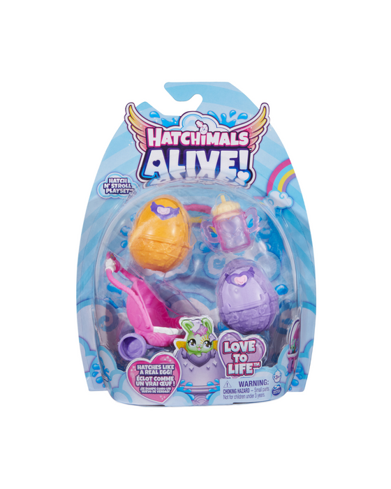 Hatchimals Alive Hatch n Stroll Nursery Pack