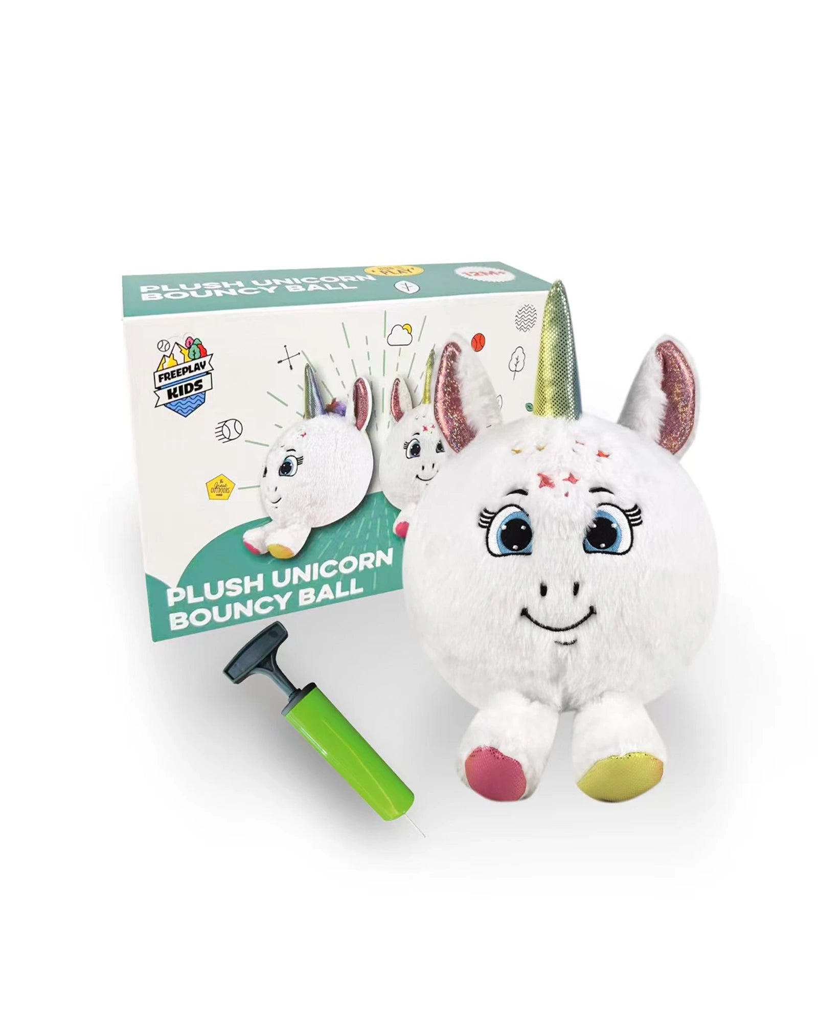 Plush Unicorn Bouncy Ball