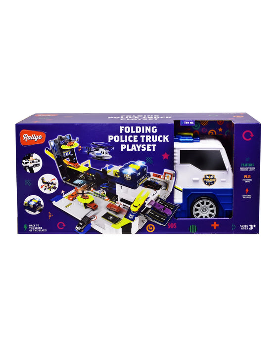 Rallye Folding Police Truck Play Set