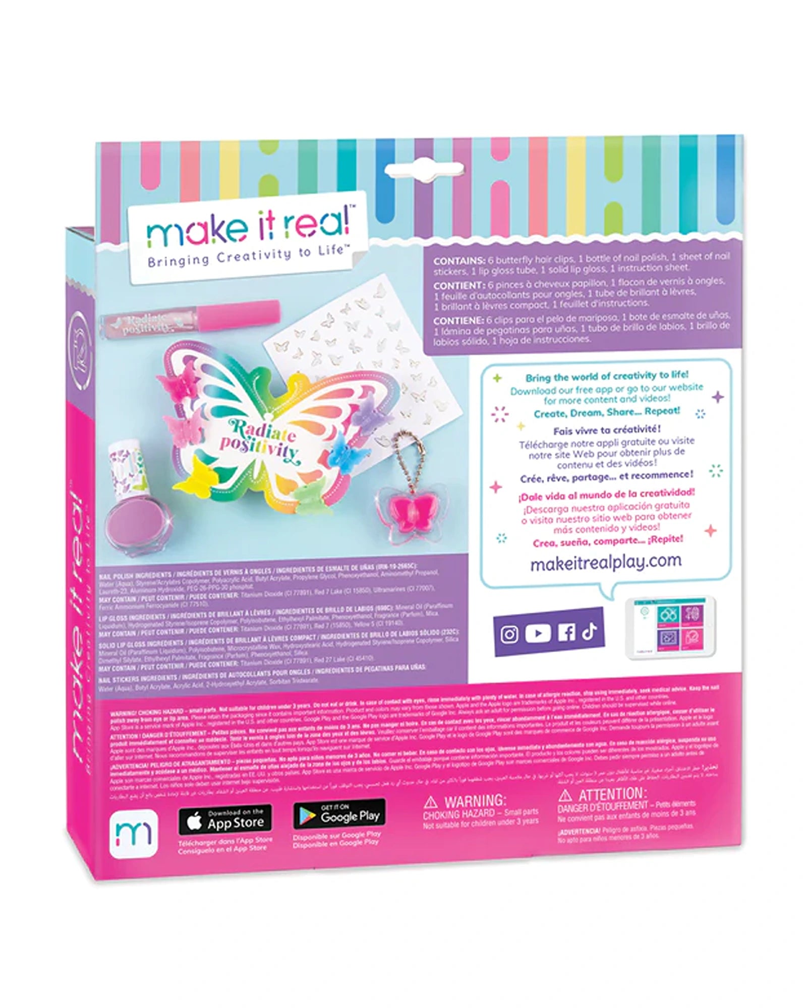 Make It Real Butterfly Dreams Cosmetic Set