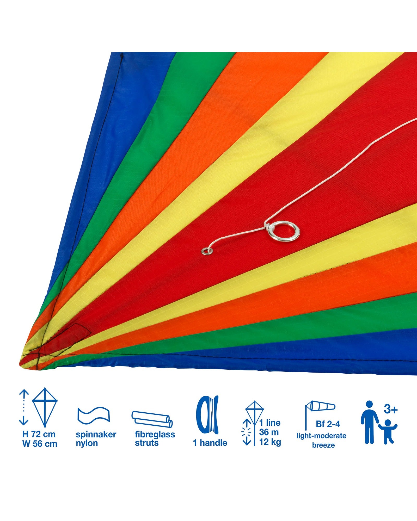 Rainbow Delta Fun Kite
