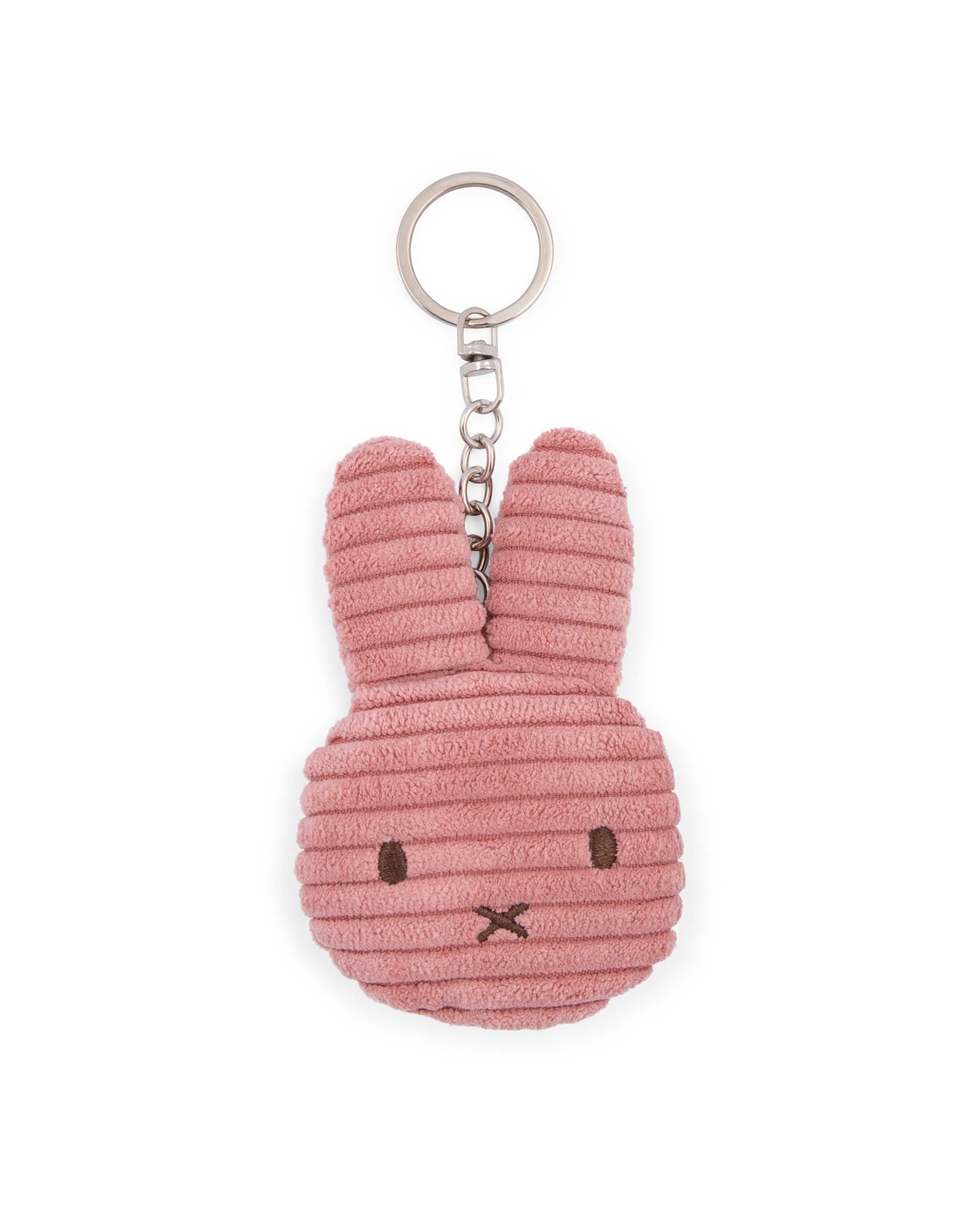 Miffy Flat Keychain ECO Corduroy Dusty Rose 10cm