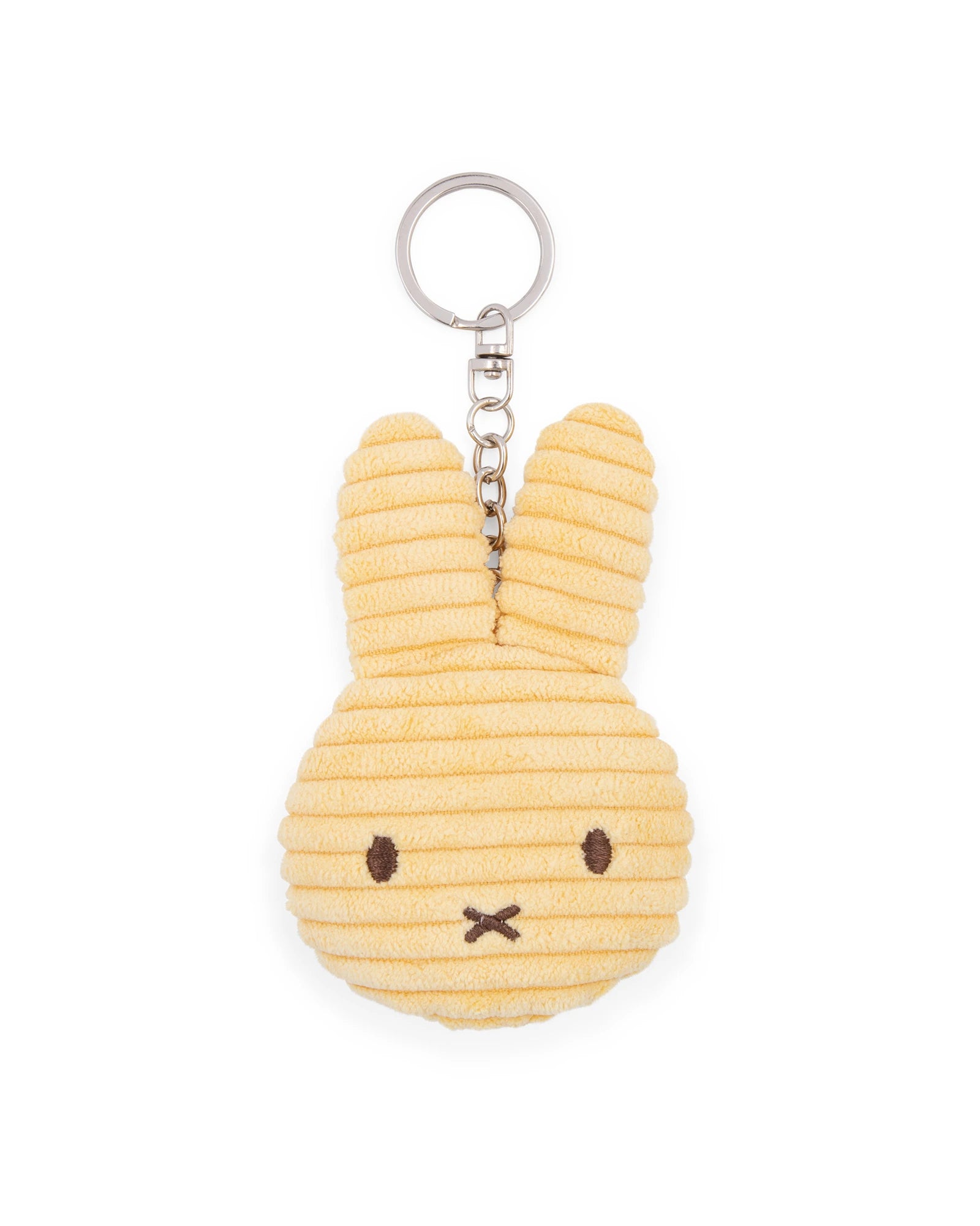 Miffy Flat Keychain ECO Corduroy Buttercream 10cm