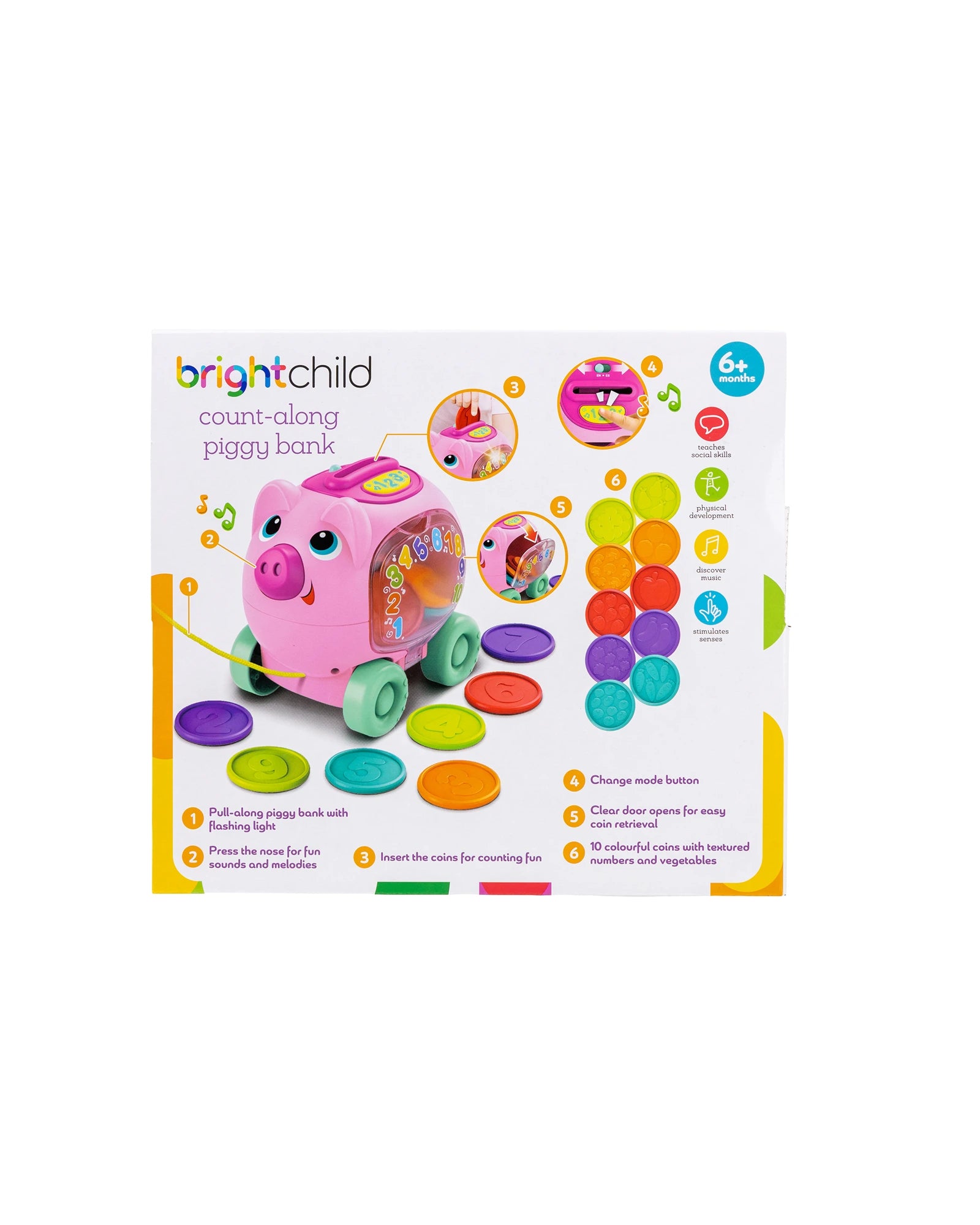 Count Along Piggy Bank