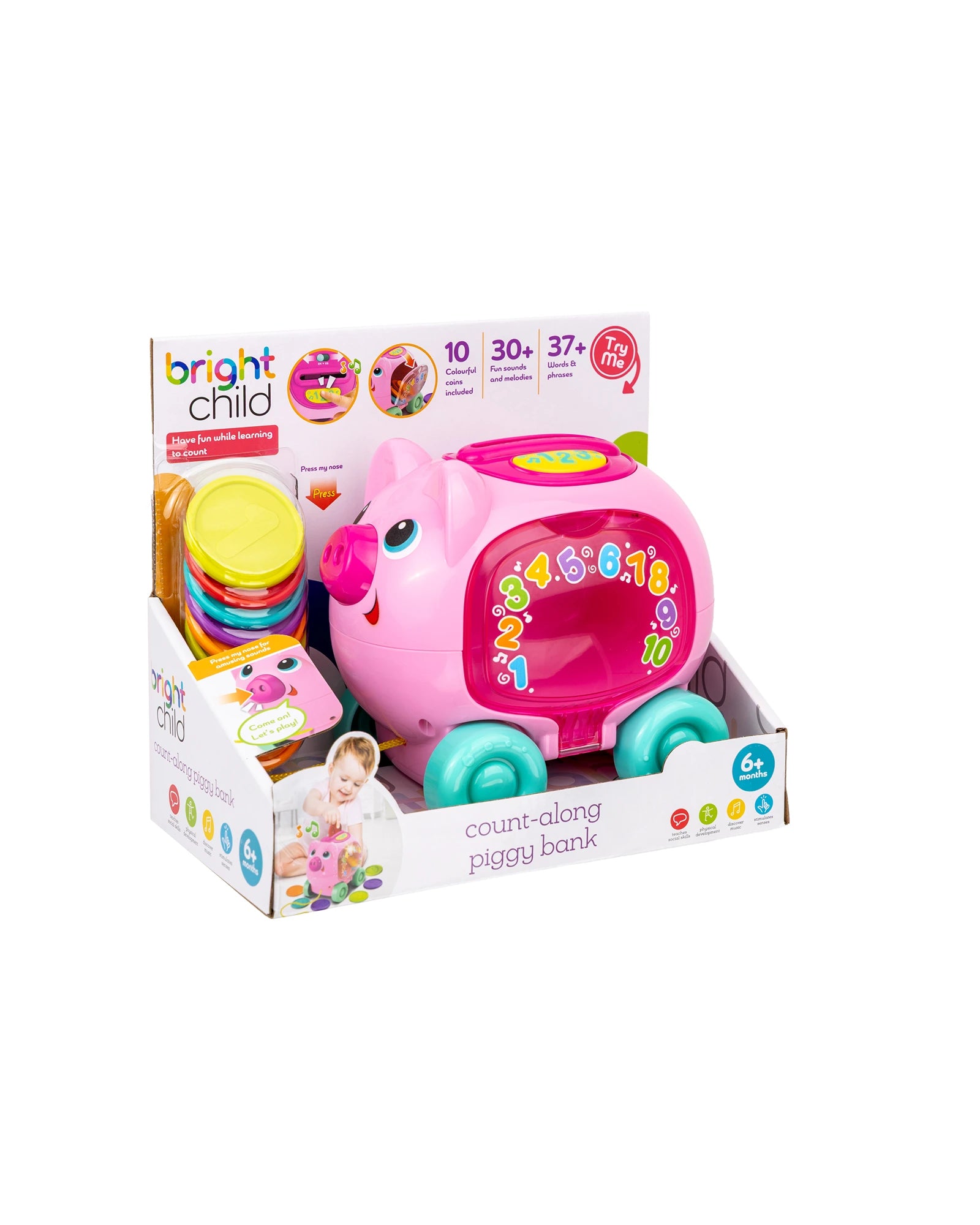 Count Along Piggy Bank