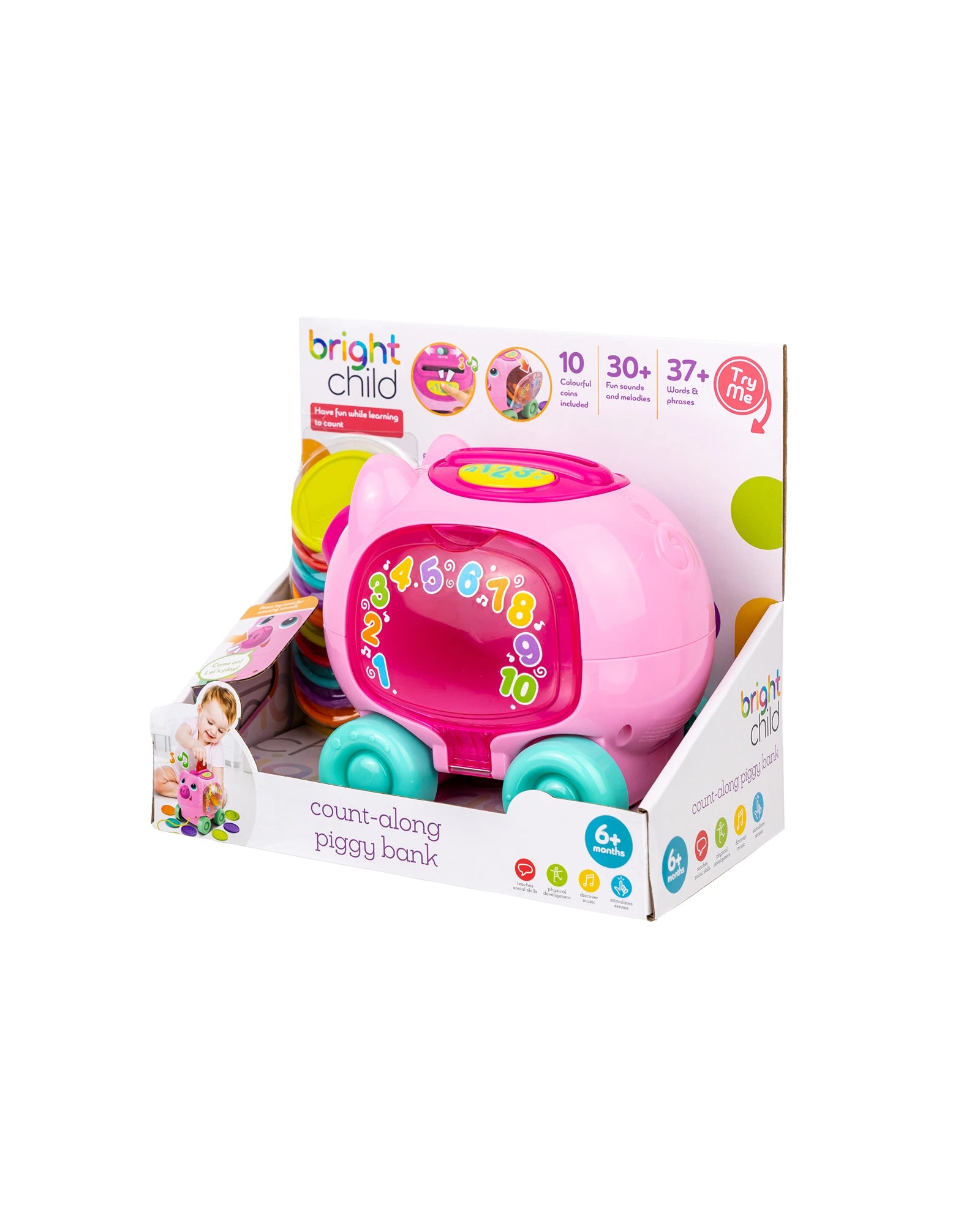 Count Along Piggy Bank