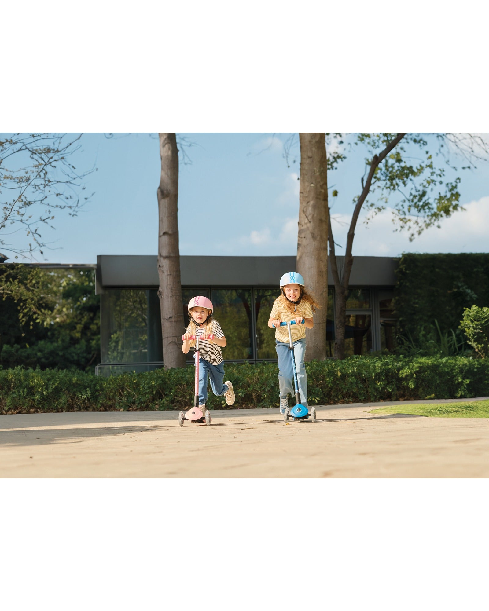 Globber Primo Fold Plus Lights Petrol Blue