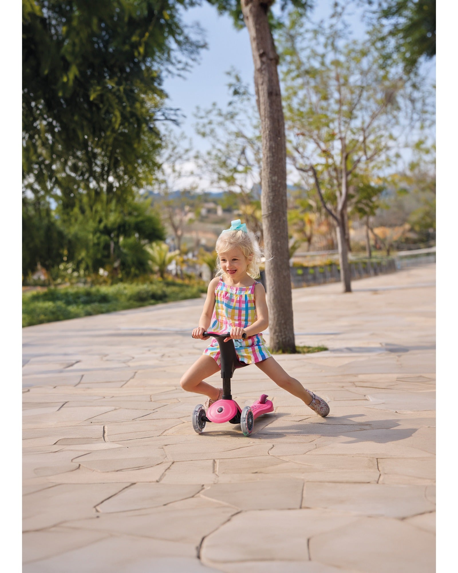 Globber Go Up Sporty Lights V2 Dark Pink – Kidstuff