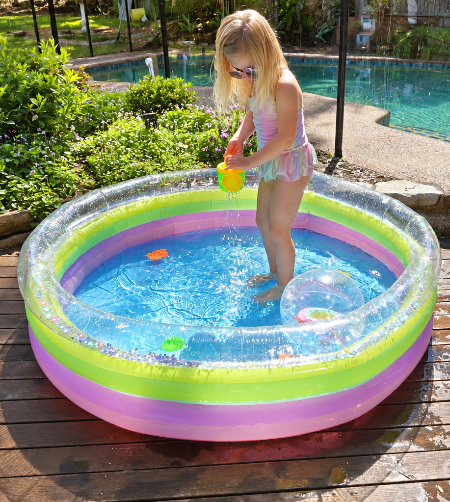 Rainbow Shimmer Ring Pool