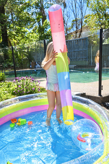 Rainbow Shimmer Pool Noodles- set of 2