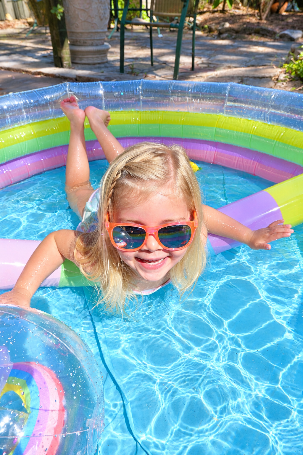Rainbow Shimmer Pool Noodles- set of 2