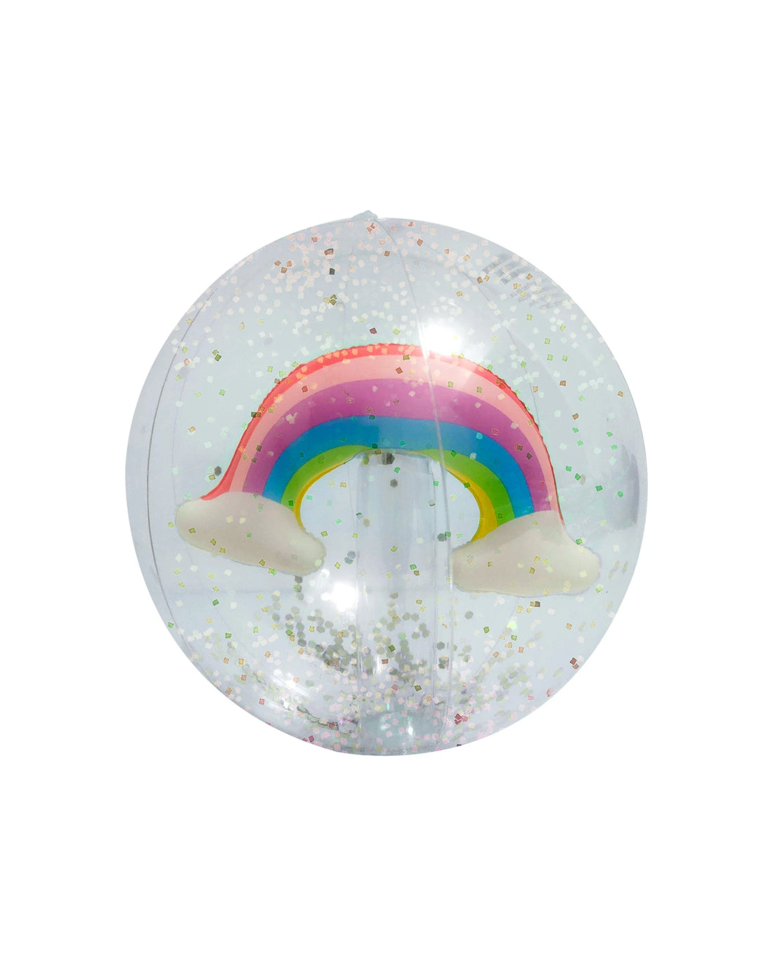Rainbow Shimmer 3D Beach Ball