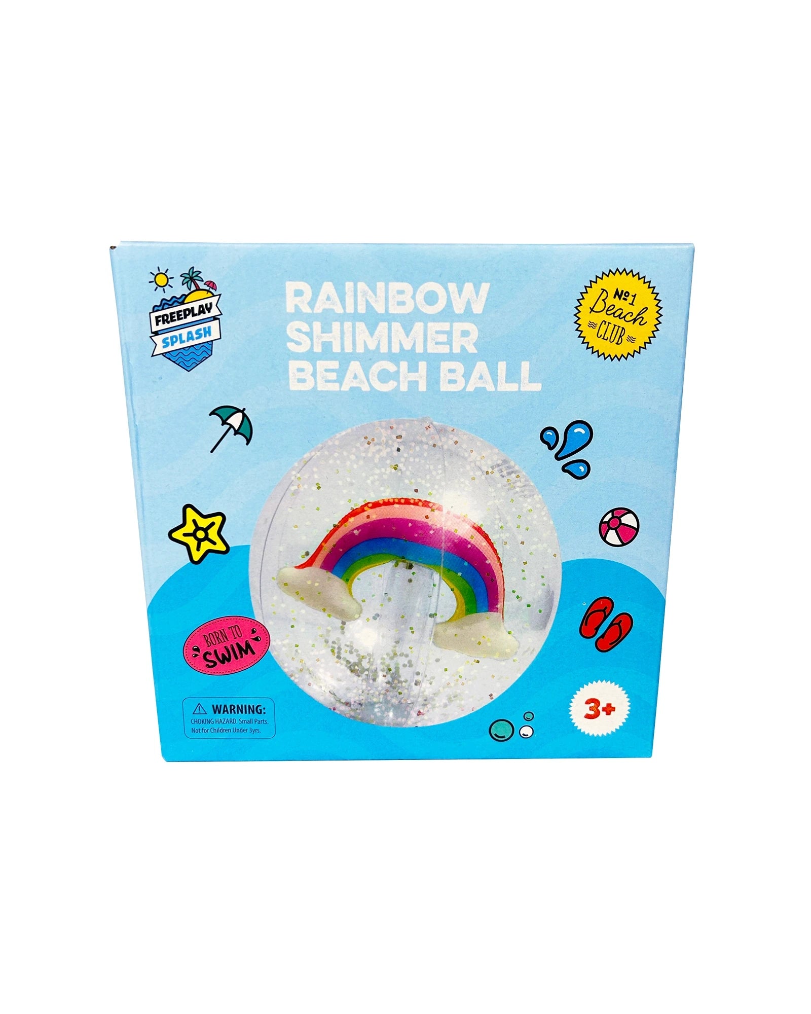Freeplay Splash Rainbow Shimmer 3D Beach Ball
