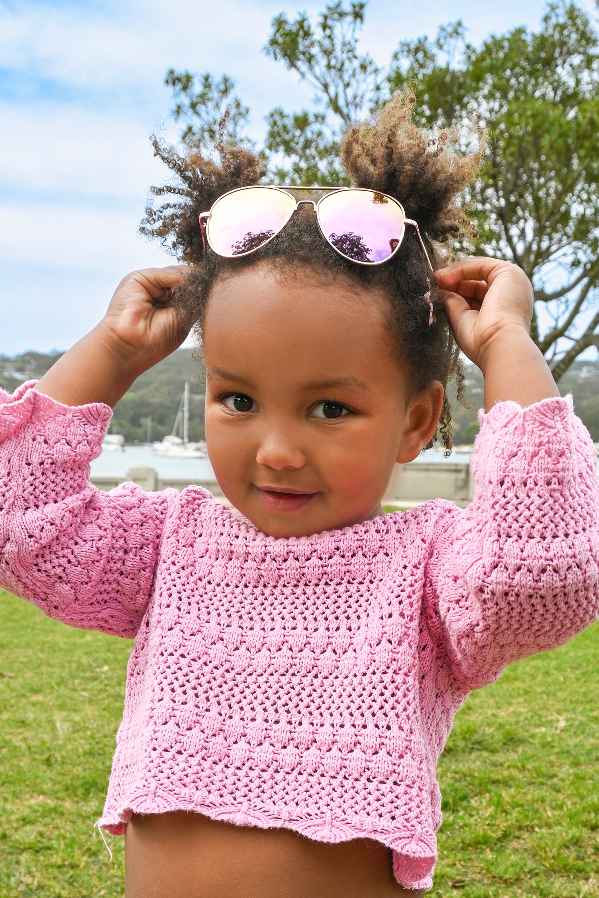 Sunbug Rose Gold Pilot Sunglasses