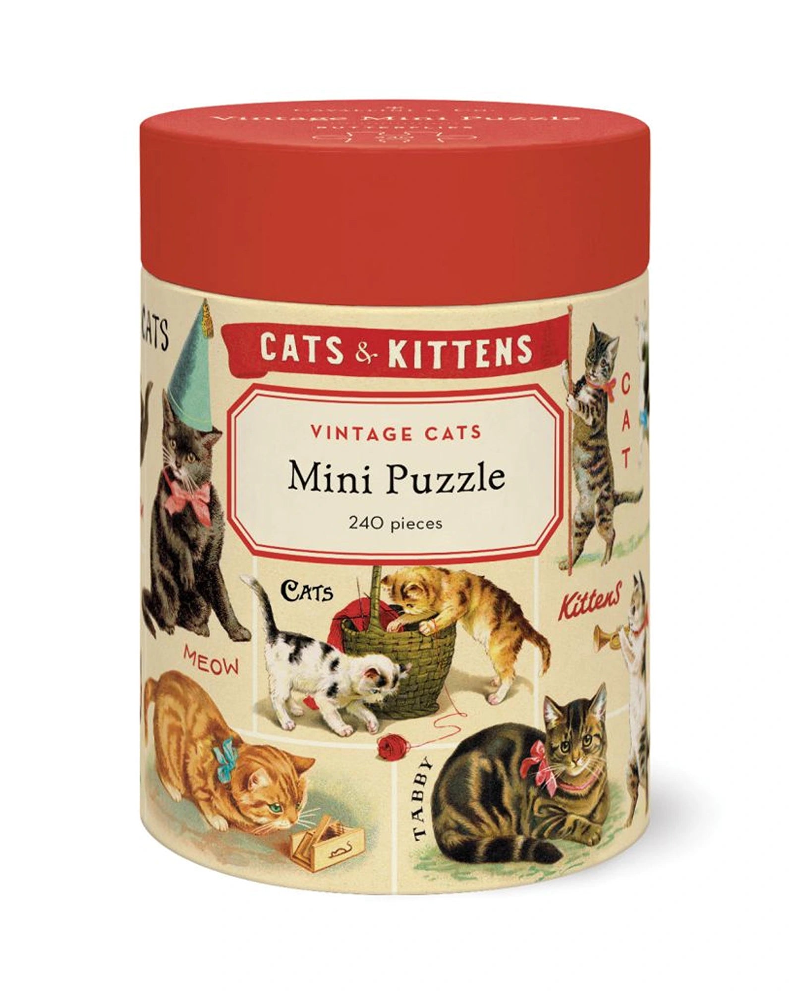 Cavallini Puzzle Mini 240PC Vintage Cats