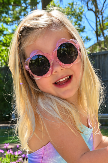 Pink Flower Sunglasses