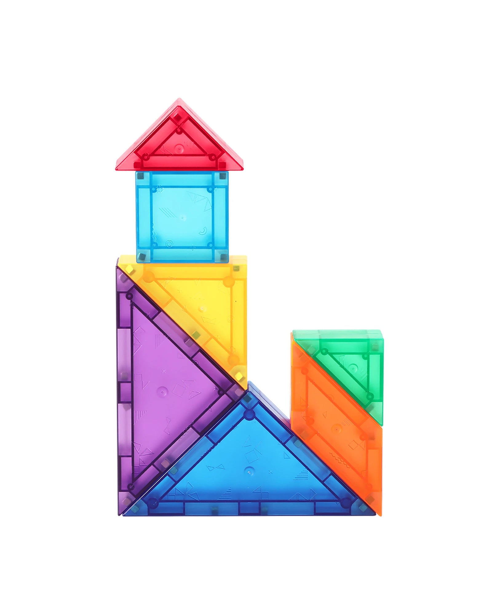 Magnetic Tile Tangram 61 Piece
