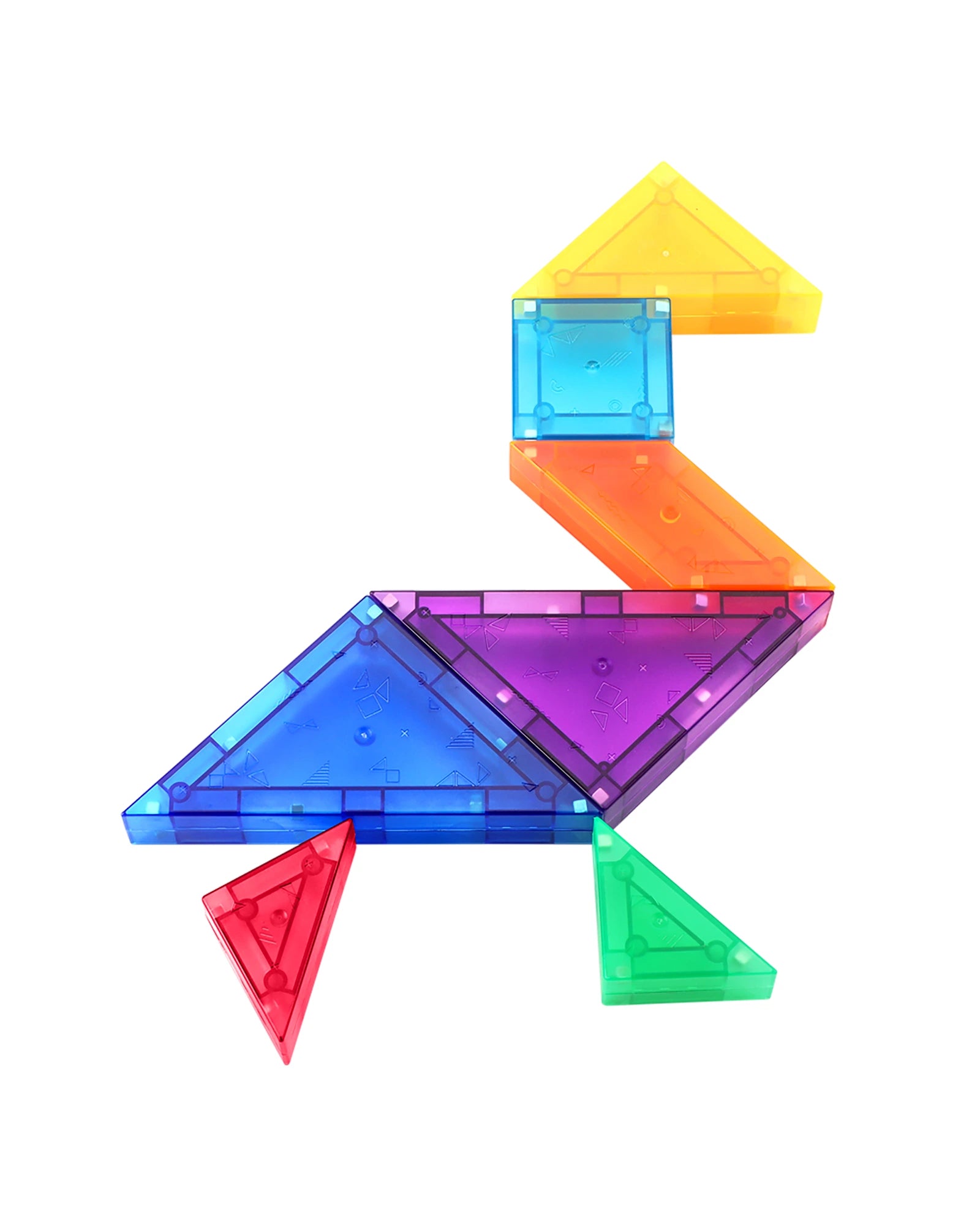 Magnetic Tile Tangram 61 Piece