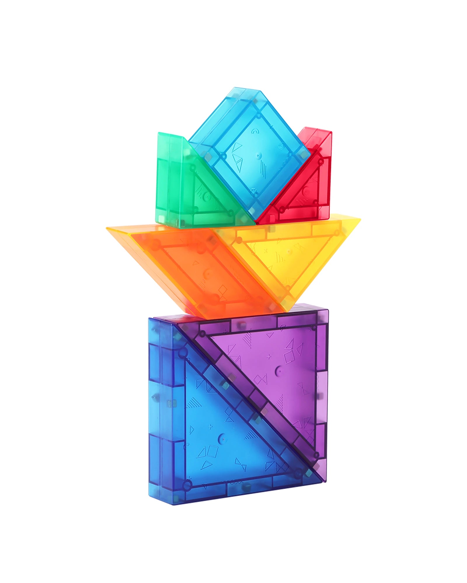 Magnetic Tile Tangram 61 Piece