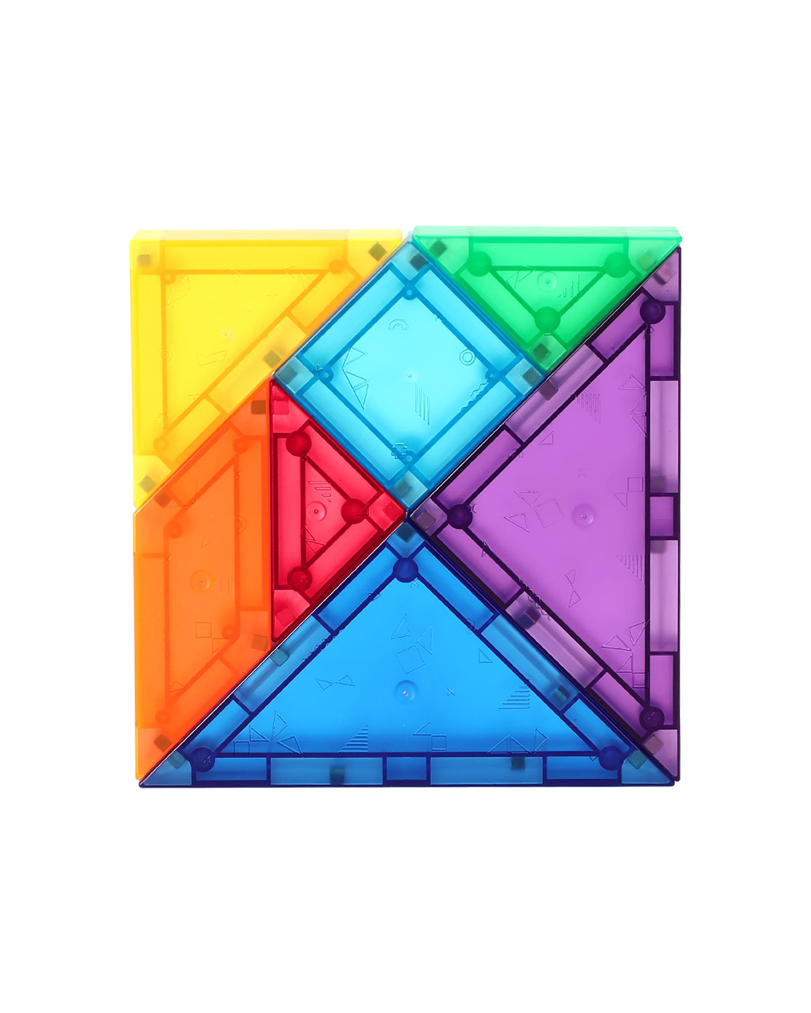 Magnetic Tile Tangram 61 Piece