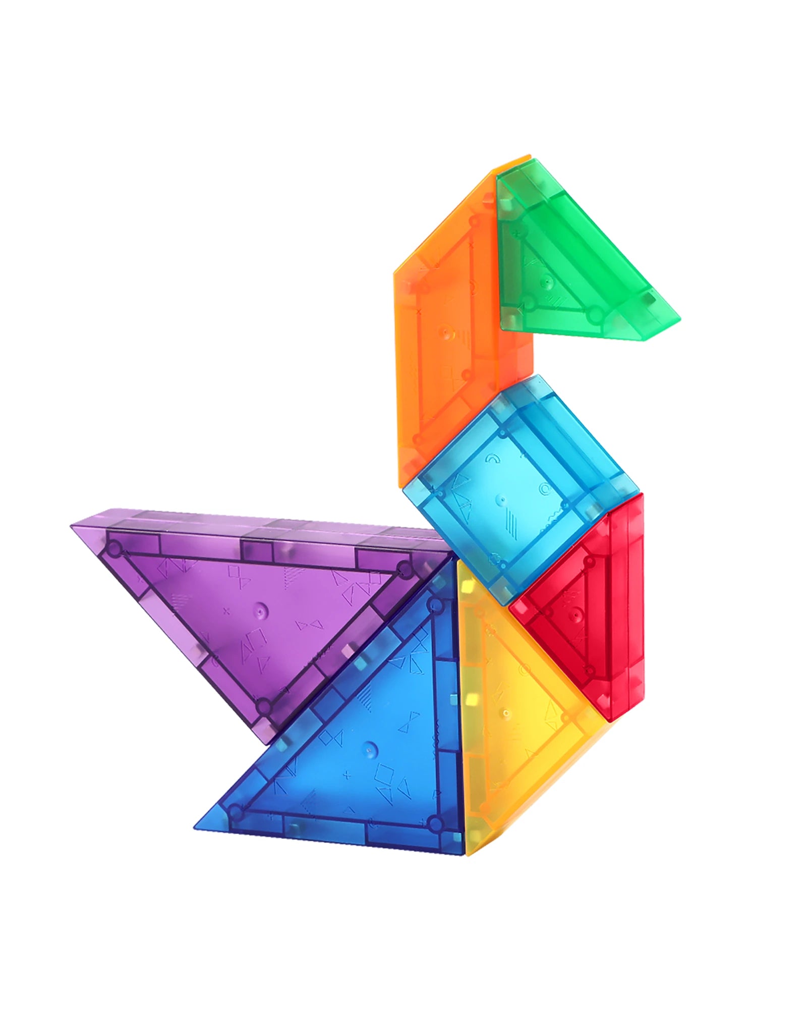 Magnetic Tile Tangram 61 Piece