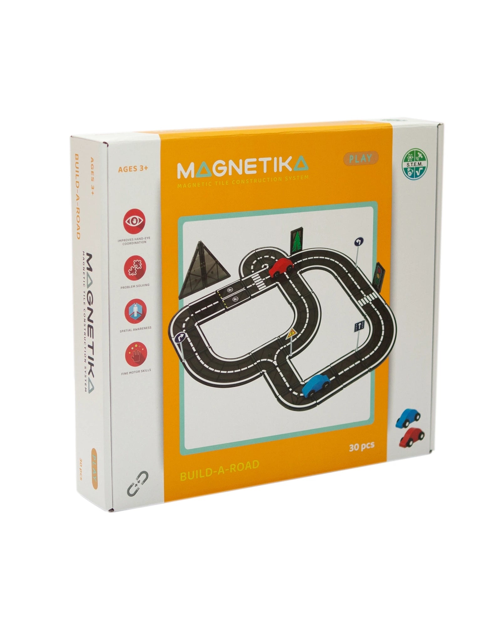 Magnetic Road Playset 30 Piece