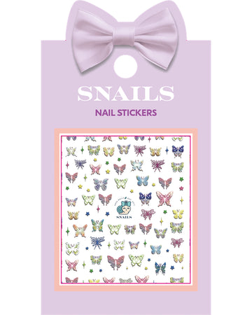 Nail Sticker Butterfly Garden