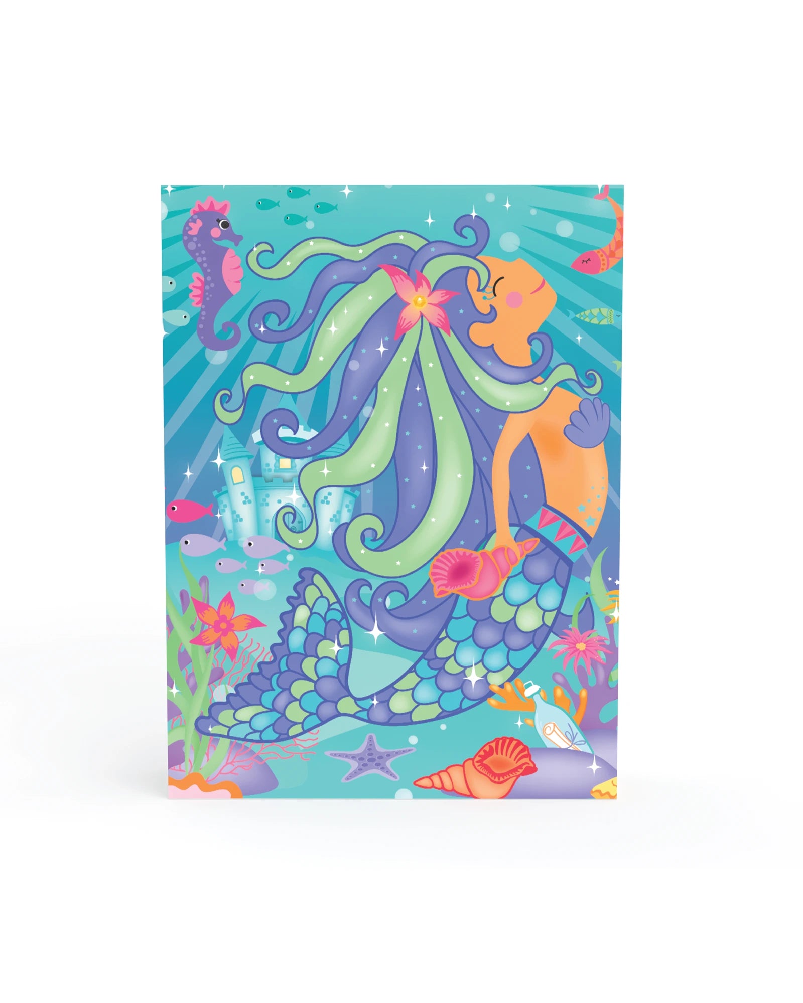 Mermaid Sparkling Foil & Gem Art
