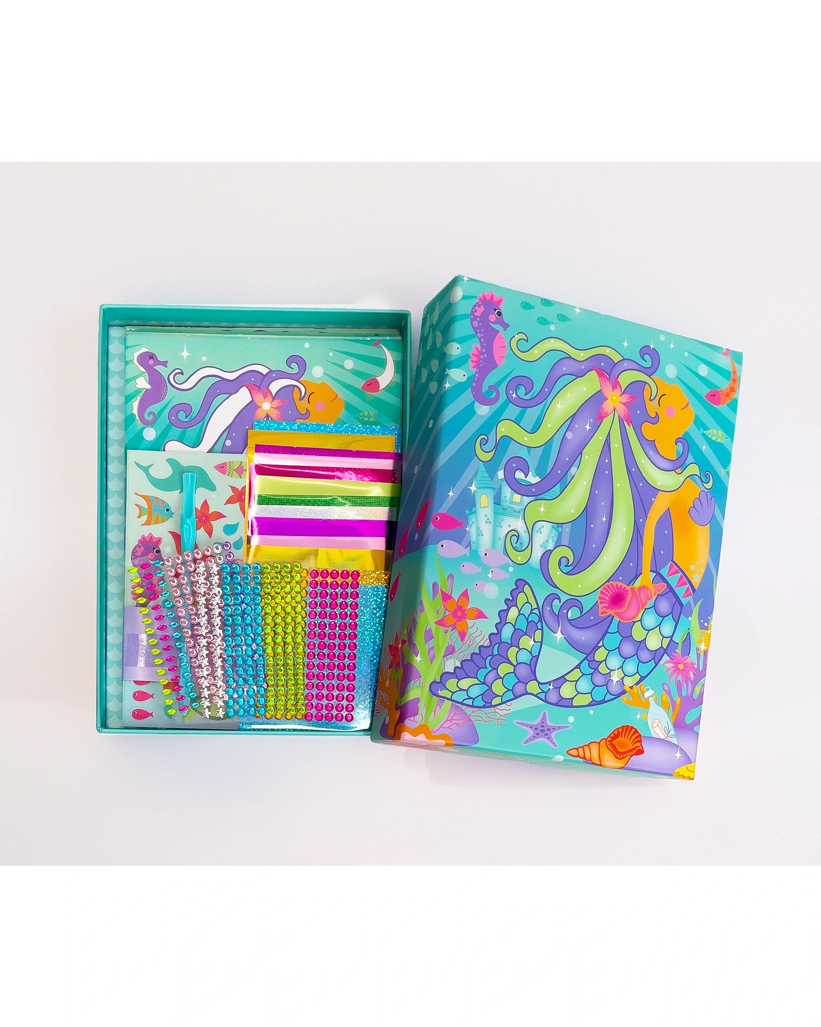 Mermaid Sparkling Foil & Gem Art