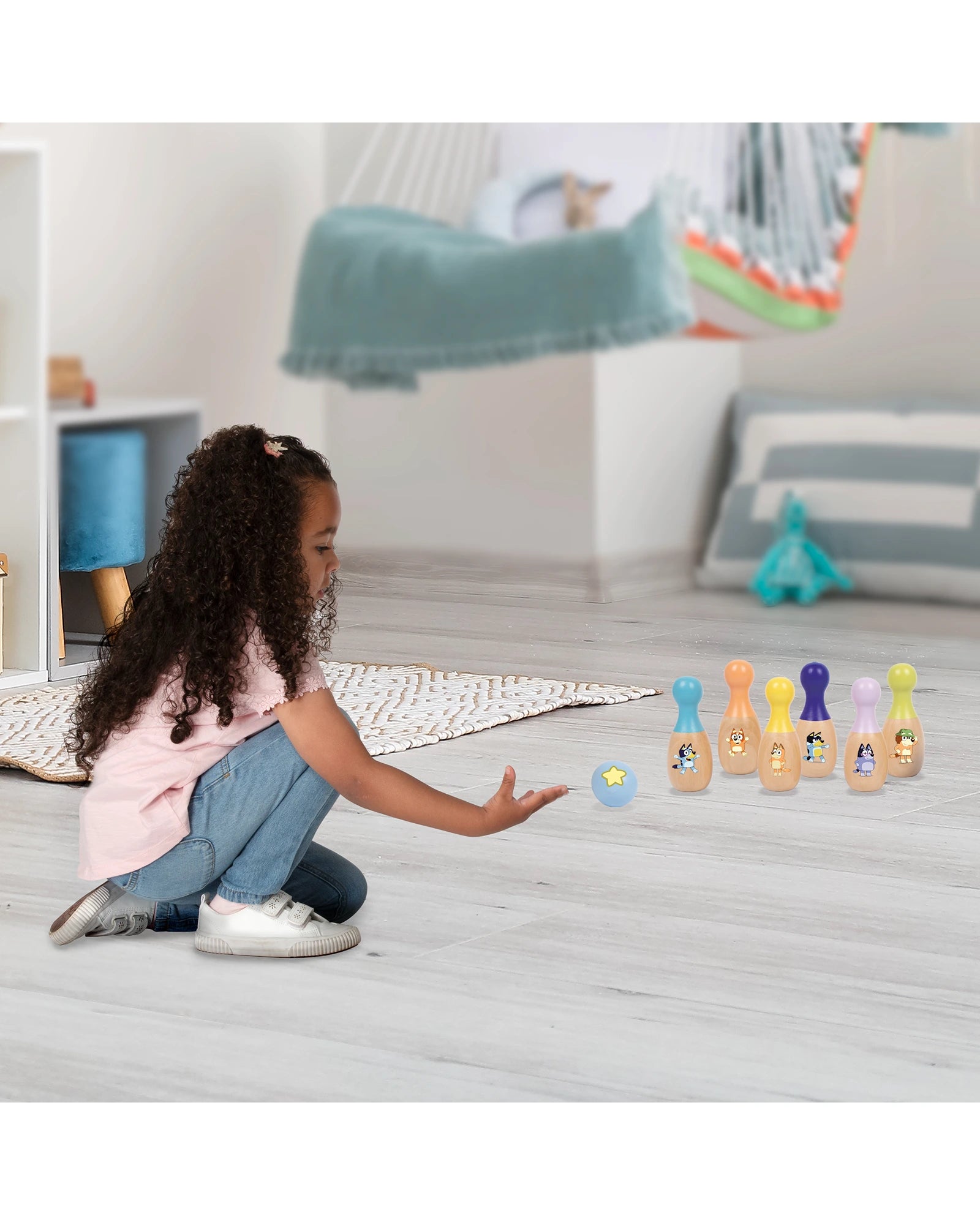 Bluey Wooden Character Skittles