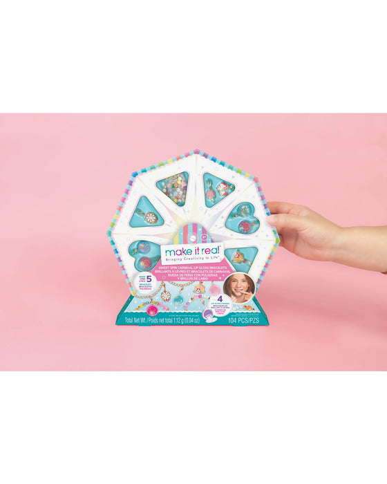 Make It Real Sweet Spins Lip Gloss Bracelet Kit