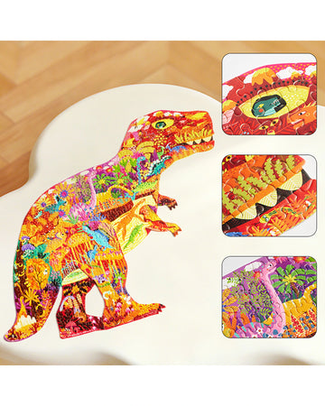 mideer Shaped Artist Puzzle - Dinosaur World
