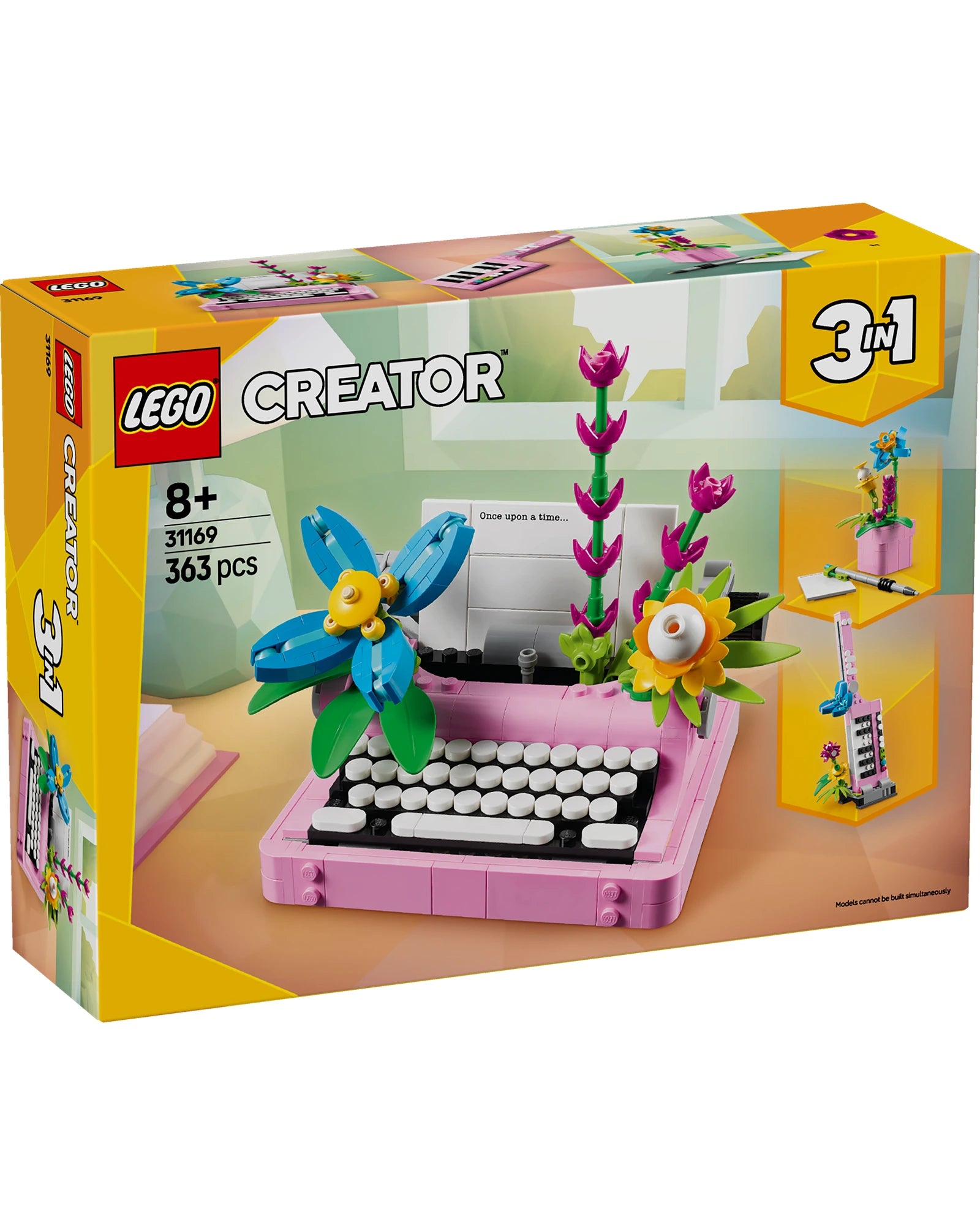 31169 Typewriter with Flowers