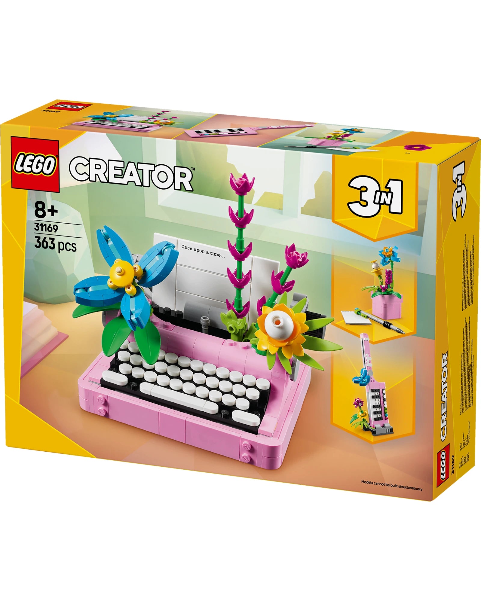 31169 Typewriter with Flowers