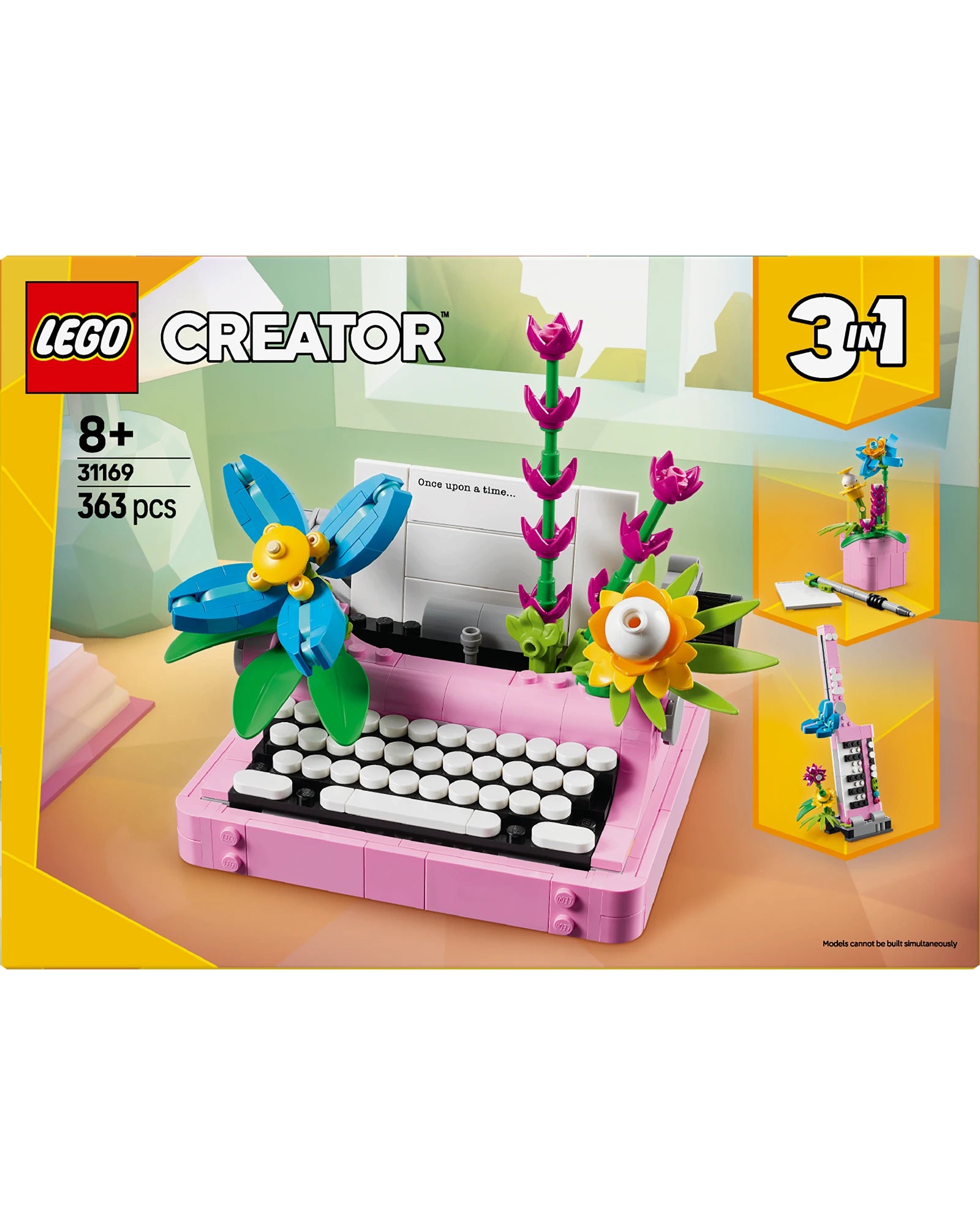 31169 Typewriter with Flowers