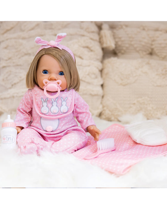 Tiny Treasures Pink Bunny Doll Kidstuff