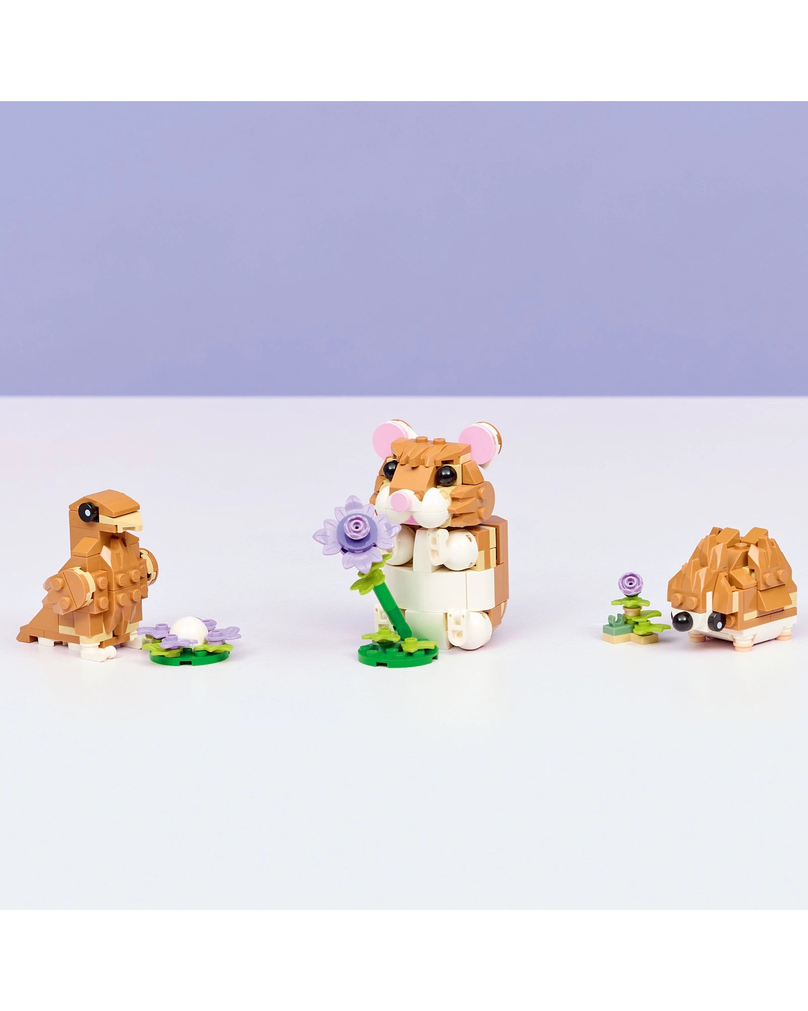 31376 Cute Hamster with a Flower