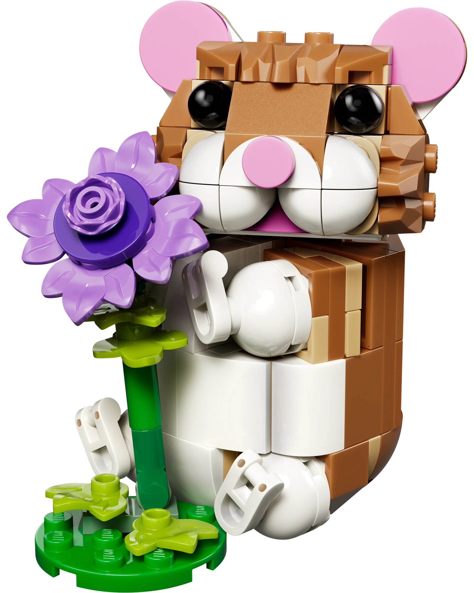 31376 Cute Hamster with a Flower