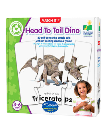 The Learning Journey Match It Head to Tails Dino