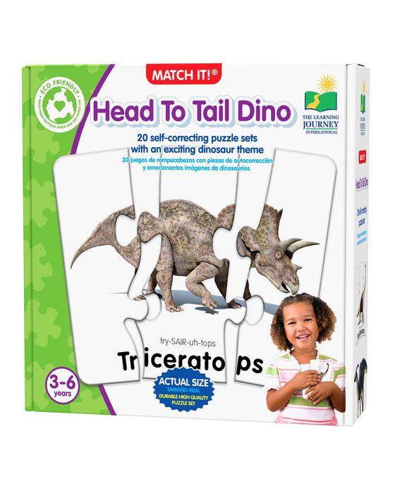 The Learning Journey Match It Head to Tails Dino