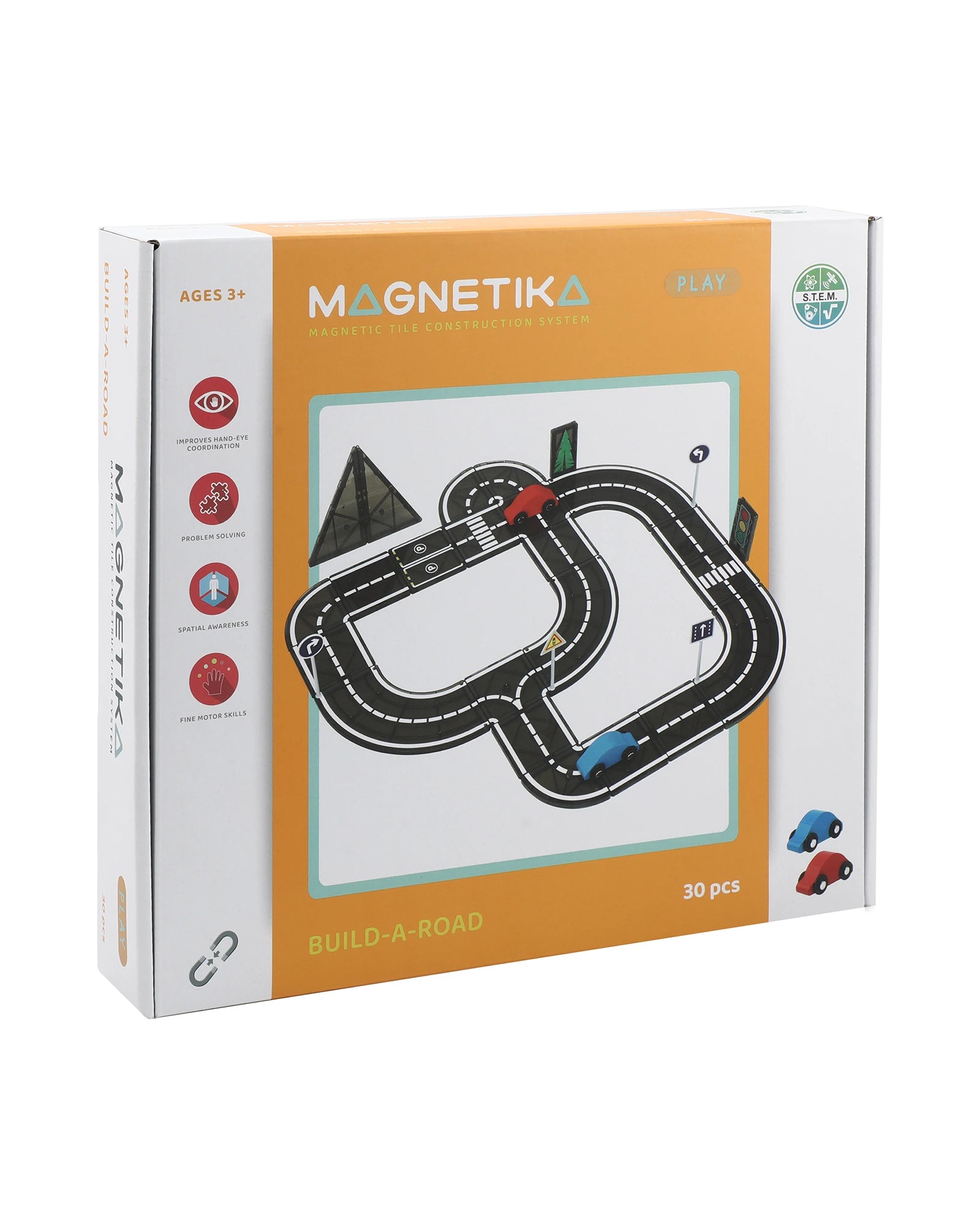 Magnetic Road Playset 30 Piece