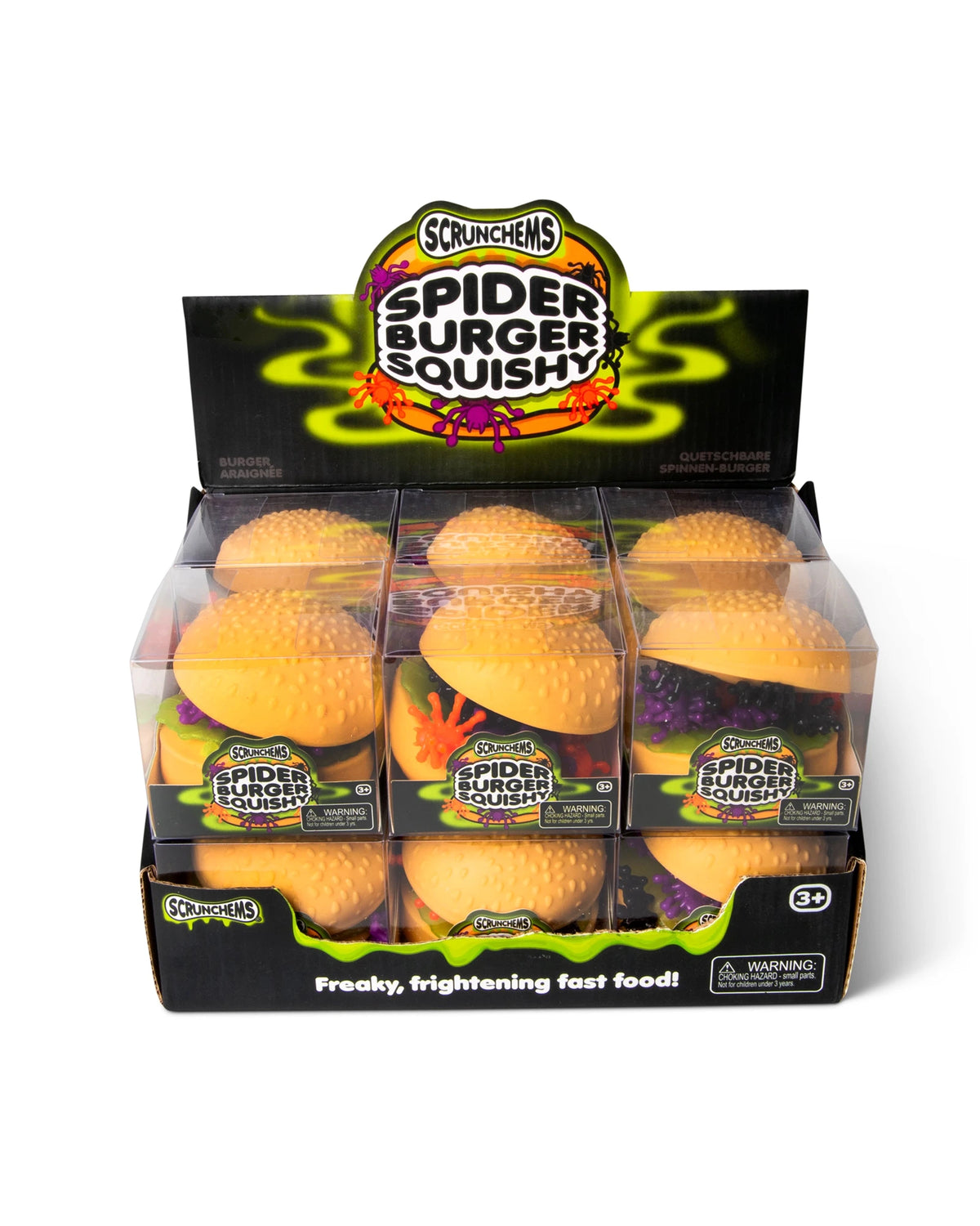 Spooky Spider Burger Squishy